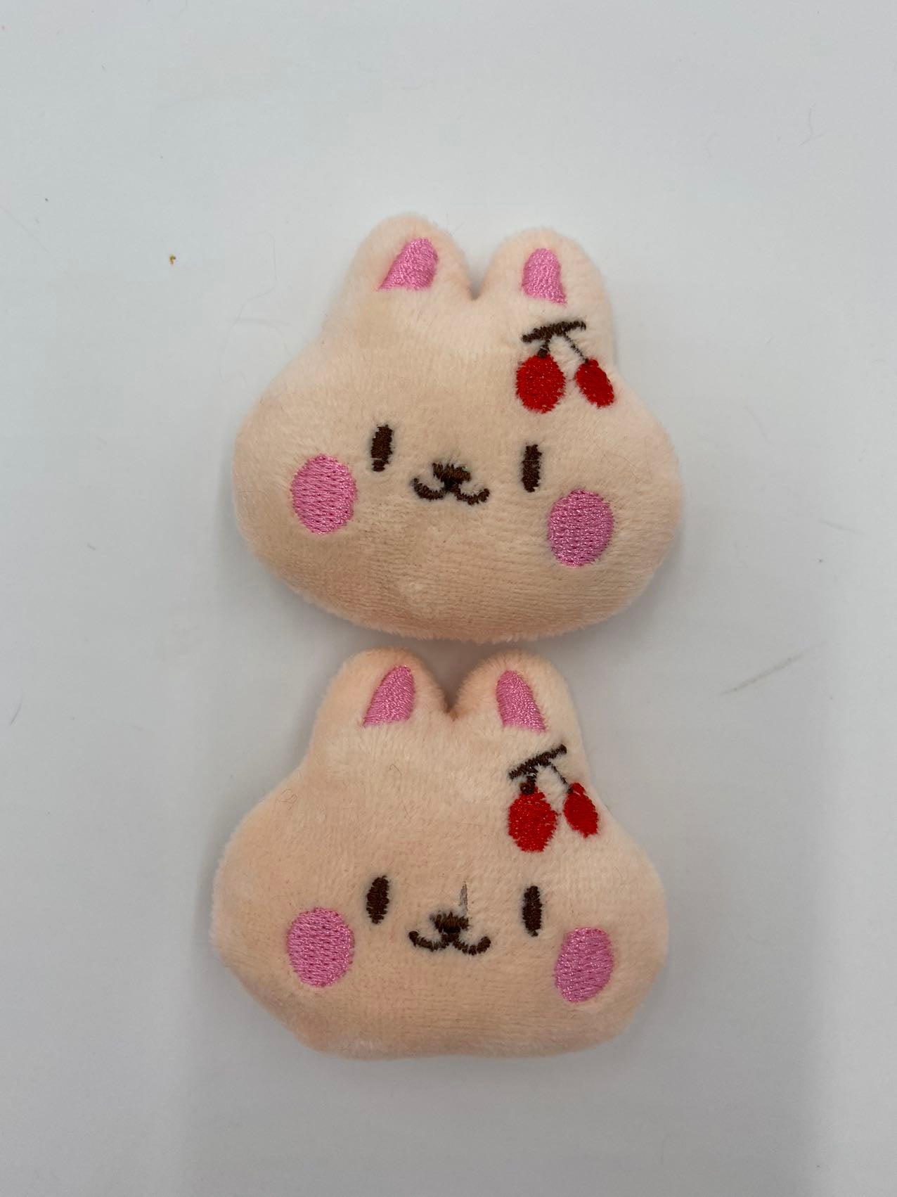 unfinished stuffed toys pink cherry bunny